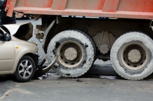 car accident with a truck