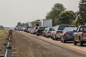 standstill traffic on highway