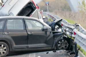 guardrail crash