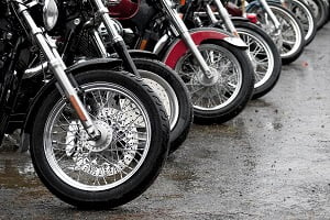 Motorcycles in Rain