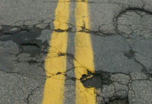 cracked street