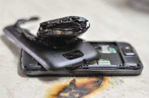 cellphone that exploded