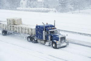 truck in snow