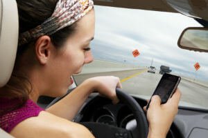 using phone behind the wheel