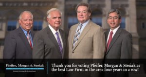 pfeifer morgan & stesiak best law firm graphic