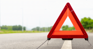 danger triangle road sign