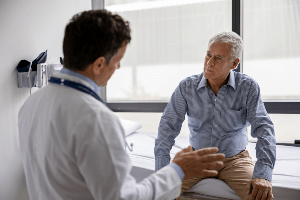 doctor talking to his patient