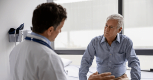 doctor talking to his patient
