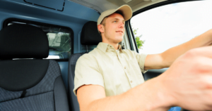 young male truck driver