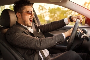 reckless driving honking horn