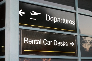 departure sign