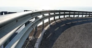 A highway guardrail