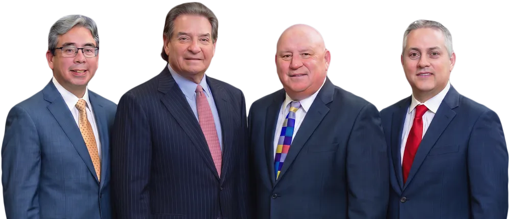 from left to right, attorneys Douglas Sakaguchi, Daniel Pfeifer, Jeffrey Stesiak and Ryan Milligan